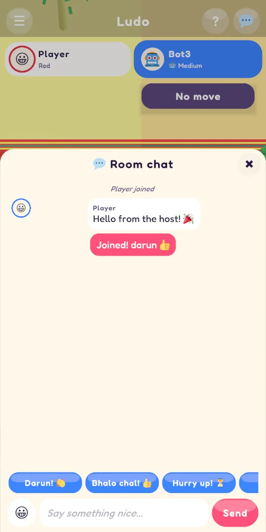Room chat: a real screenshot from GutiVerse
